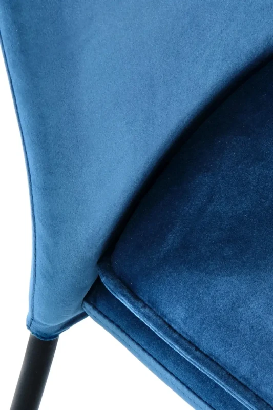 Krzesło K443 tapicerowane do jadalni granatowy/czarny