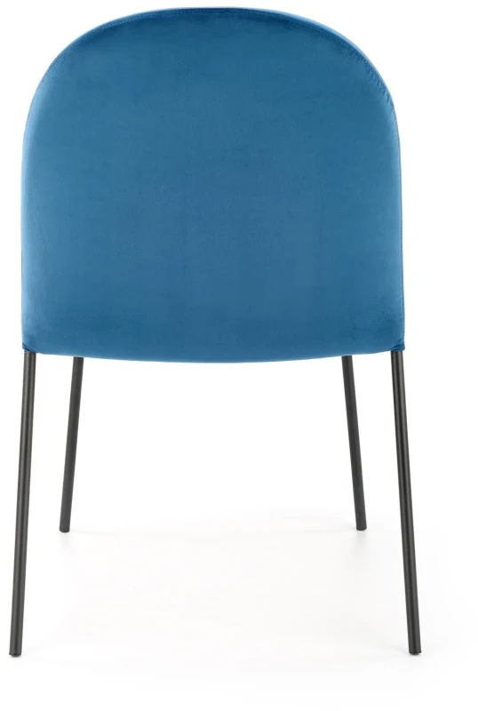 Krzesło K443 tapicerowane do jadalni granatowy/czarny