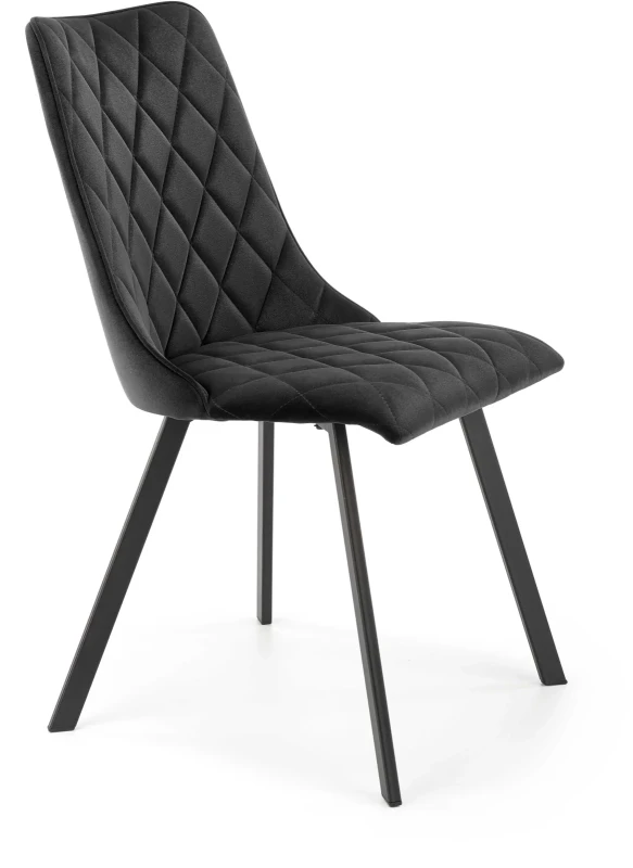 Krzesło K450 tapicerowane do jadalni czarny