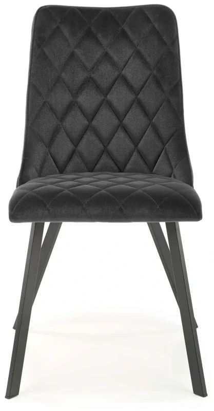Krzesło K450 tapicerowane do jadalni czarny