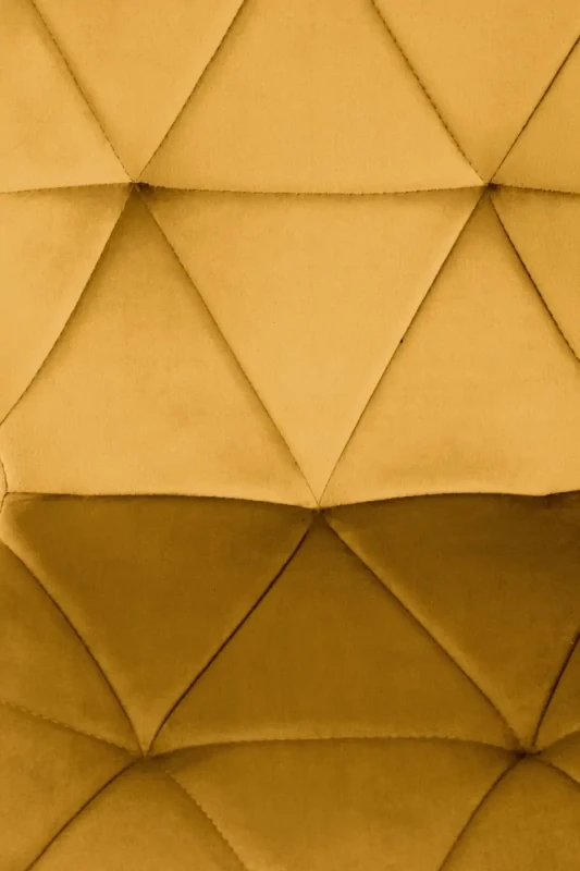 Krzesło K453 tapicerowane do jadalni musztardowy/czarny