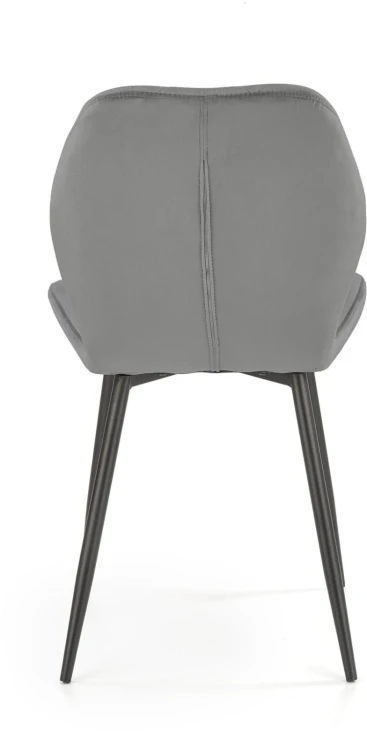 Krzesło K453 tapicerowane do jadalni popielaty/czarny