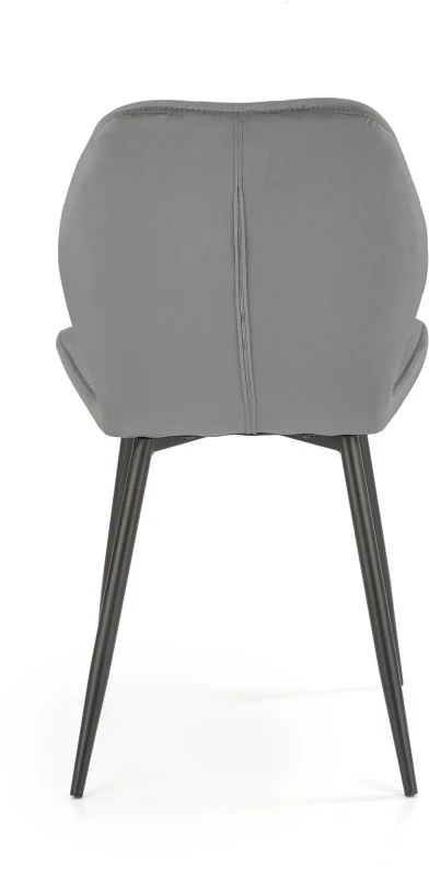 Krzesło K453 tapicerowane do jadalni popielaty/czarny