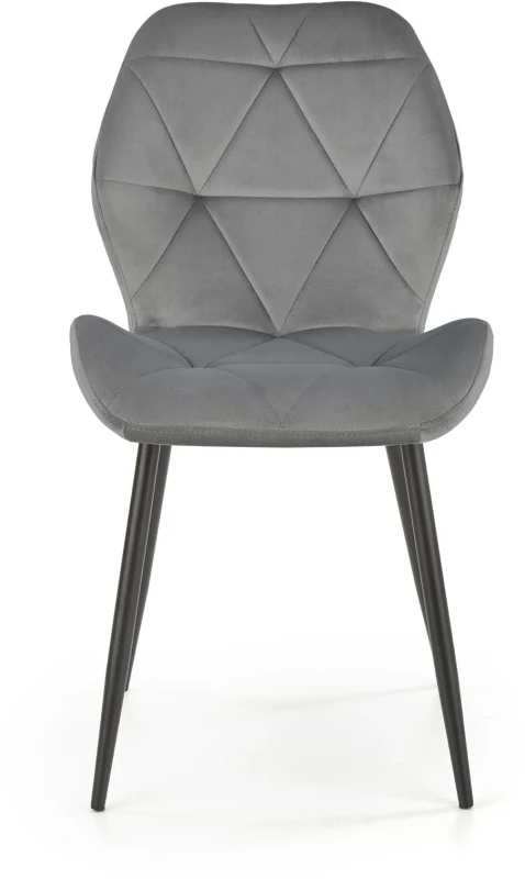 Krzesło K453 tapicerowane do jadalni popielaty/czarny
