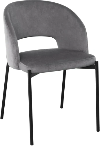Krzesło K455 tapicerowane do jadalni popielaty/czarny