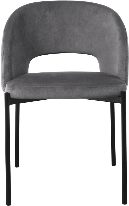 Krzesło K455 tapicerowane do jadalni popielaty/czarny