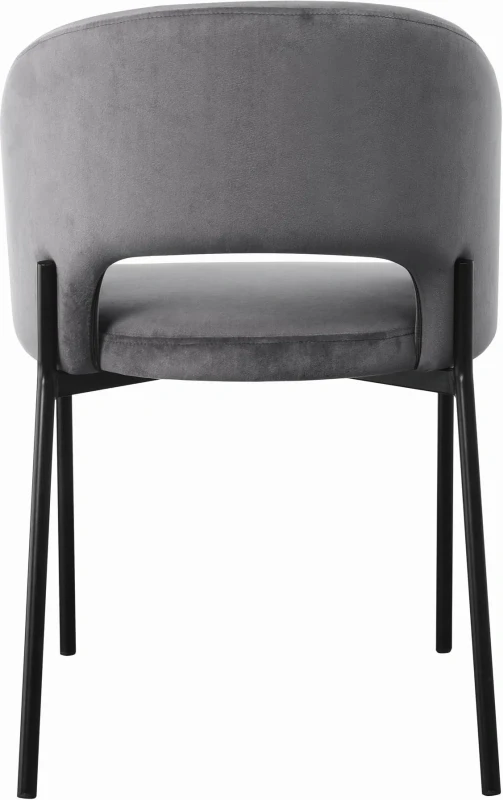 Krzesło K455 tapicerowane do jadalni popielaty/czarny