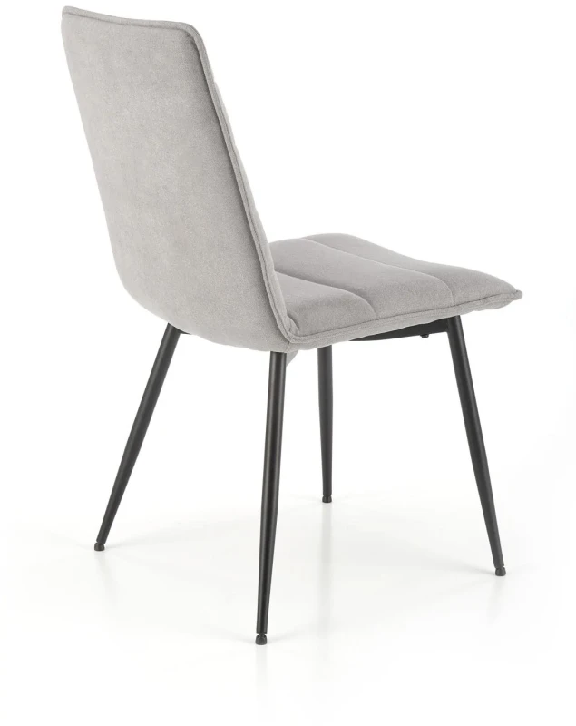 Krzesło K493 tapicerowane do jadalni popielaty/czarny