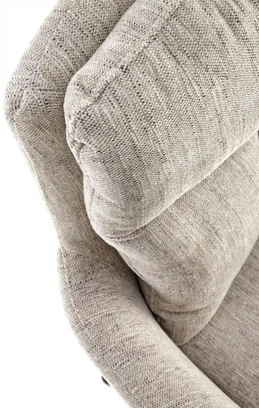 Krzesło K495 tapicerowane z obrotowym siedziskiem beżowy/czarny