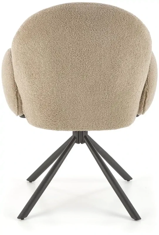 Krzesło obrotowe K498 kubełkowe nowoczesne do jadalni cappuccino