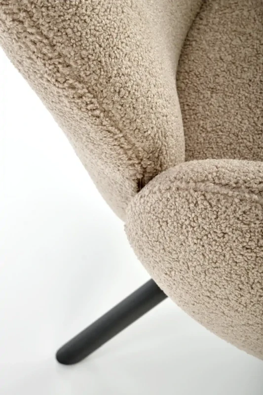 Krzesło obrotowe K498 kubełkowe nowoczesne do jadalni cappuccino