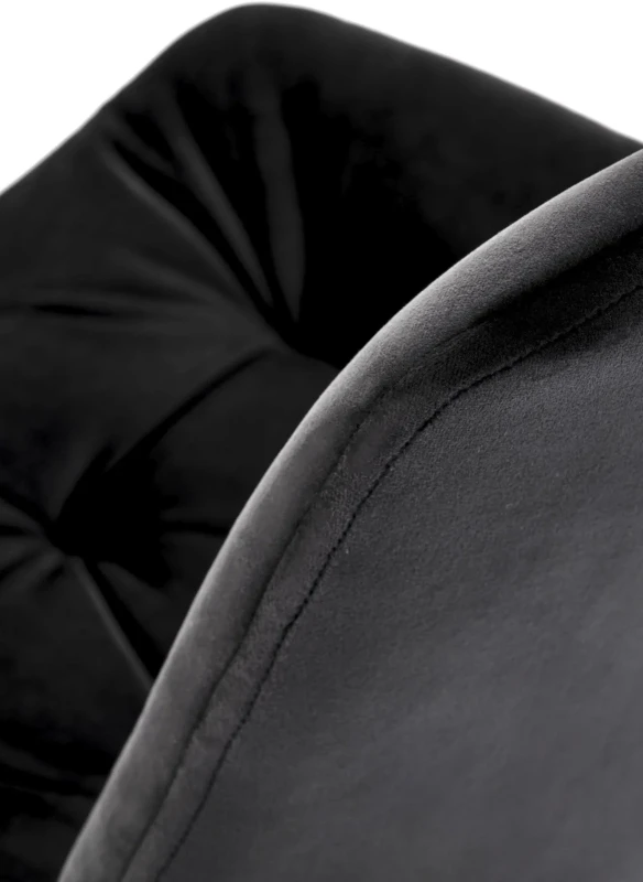 Krzesło K519 tapicerowane z obrotowym siedziskiem czarny