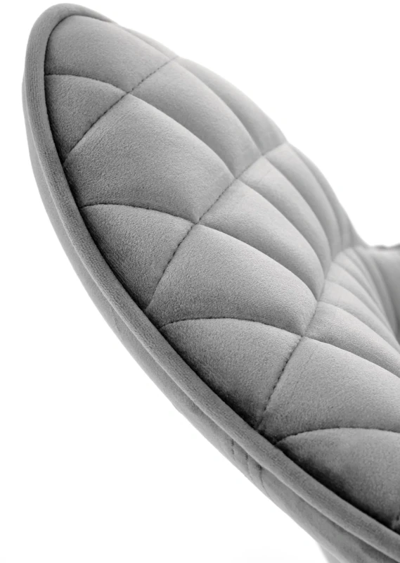 Krzesło K520 tapicerowane z obrotowym siedziskiem ciemny popiel / czarny