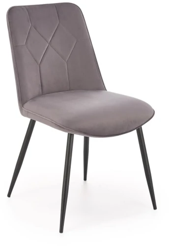 Krzesło K539 tapicerowane do jadalni popielaty/czarny