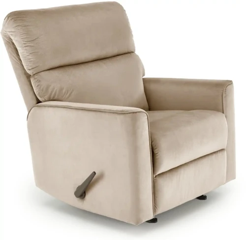 Fotel wypoczynkowy Karim rozkładany z funkcją kołyski do salonu beżowy