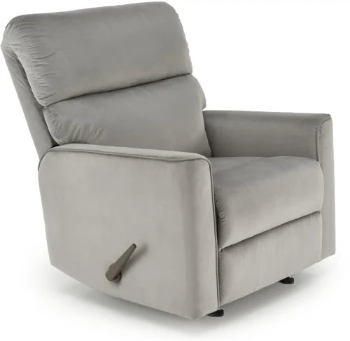 Fotel wypoczynkowy Karim rozkładany z funkcją kołyski do salonu popielaty