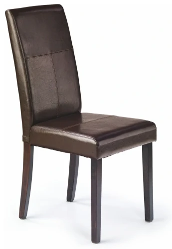 Krzesło tapicerowane Kerry Bis do jadalni wenge / ciemny brąz