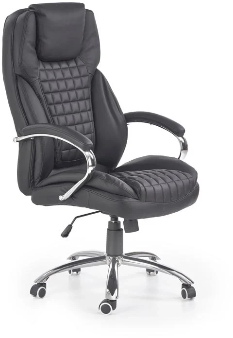 Fotel gabinetowy King obrotowy do biura czarny