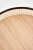 Ława okrągła Lanipa 50cm do salonu rattan naturalny/czarny