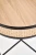 Ława okrągła Lanipa 50cm do salonu rattan naturalny/czarny