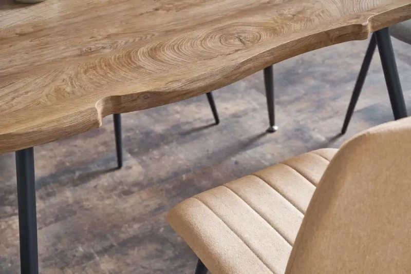 Stół Larson do jadalni naturalny/czarny