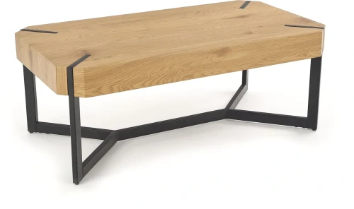 Ława Lavida do salonu dąb złoty/czarny