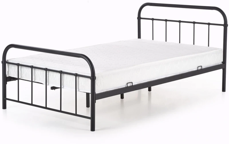 Łóżko Linda 120x200cm metalowe czarny