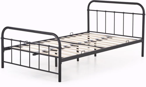 Łóżko Linda 120x200cm metalowe czarny