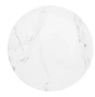 Ława okrągła Madison 60cm do salonu blat biały marmur/złoty