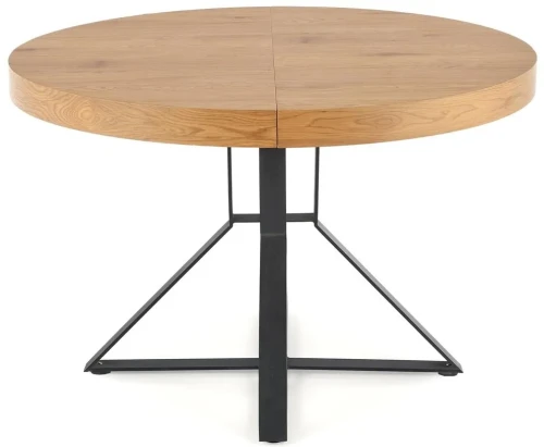 Stół rozkładany Mercy 120-160cm do jadalni dąb złoty/czarny