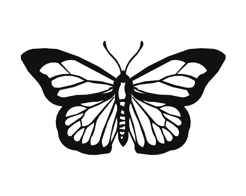 Metalowa dekoracja ścienna Motyl