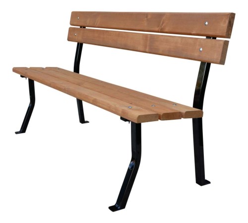 Ławka Nelia stalowa bez podłokietnika 150