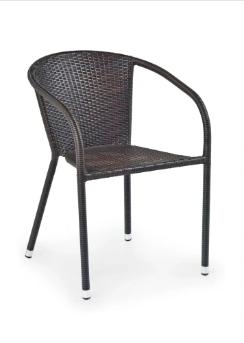 Krzesło Midas ogrodowe rattan syntetyczny ciemny brąz