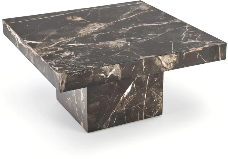 Ława stolik kawowy Monolit 80 cm czarny marmur