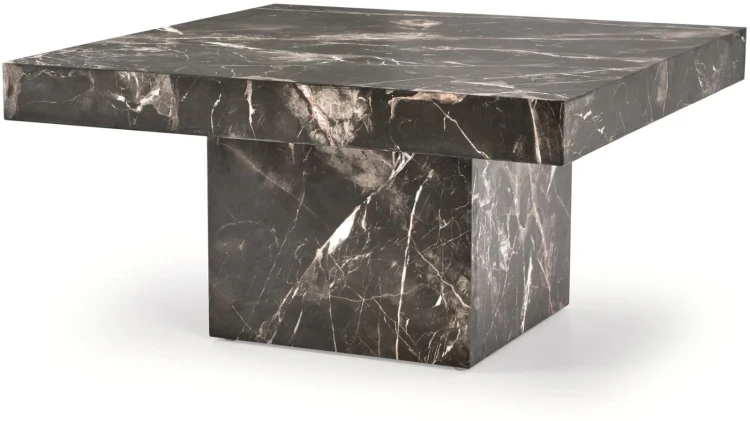 Ława stolik kawowy Monolit 80 cm czarny marmur