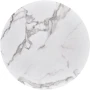Stół okrągły Morata 79cm biały marmur/czarny/złoty