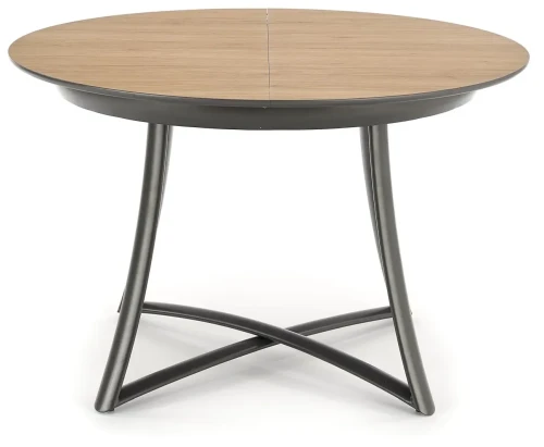 Stół rozkładany Moretti 118-148cm do jadalni dąb złoty/czarny/antracyt