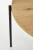 Stół okrągły Morgan 120 cm dąb złoty / czarny