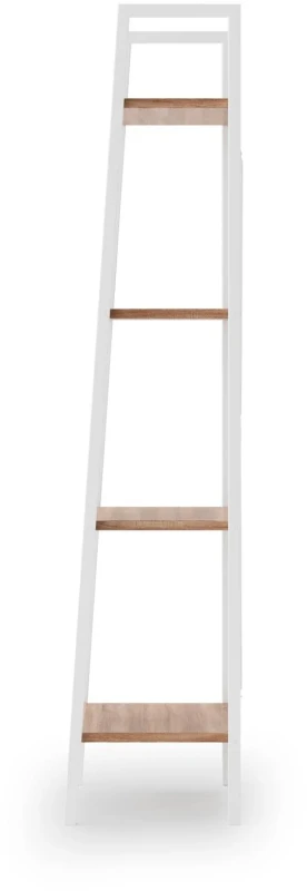 Regał Narvik REG1 do salonu biały/dąb sonoma