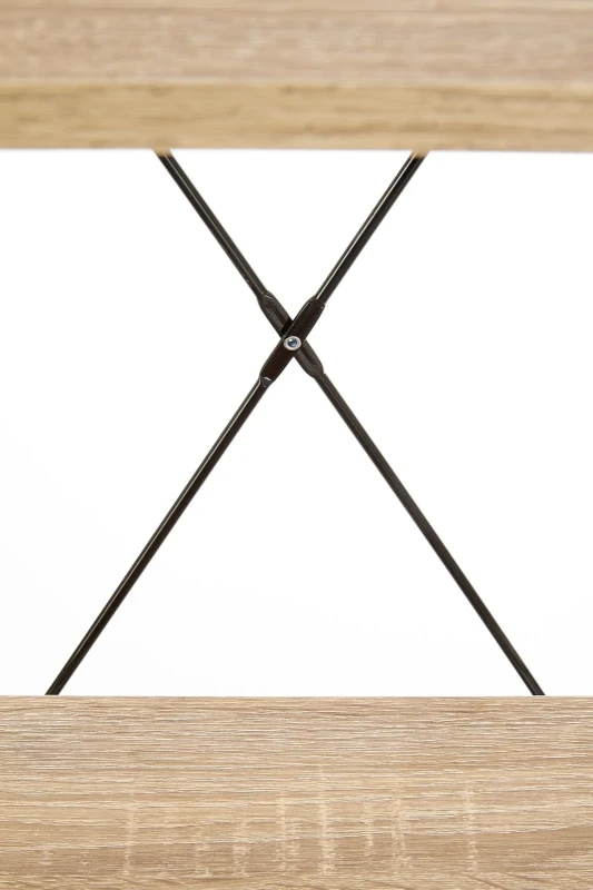 Regał Narvik REG1 do salonu czarny/dąb sonoma