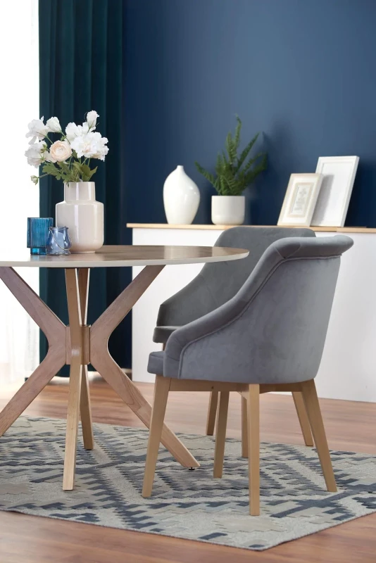 Stół okrągły Nicolas 120cm do jadalni dąb naturalny