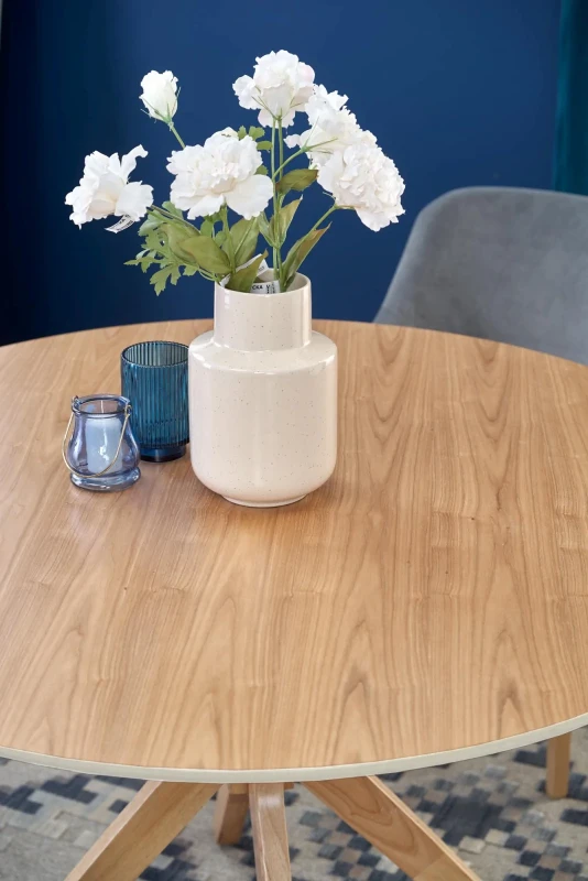 Stół okrągły Nicolas 120cm do jadalni dąb naturalny