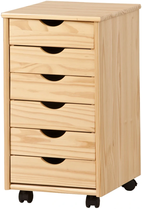 Kontenerek Nils z kółkami do biura sosna