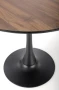 Stół okrągły Olmo 90 cm orzech / czarny