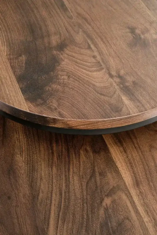 Zestaw dwóch ław stolików Oreo orzechowy / czarny