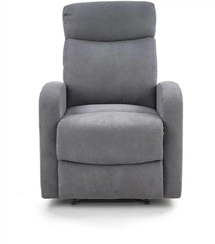 Fotel wypoczynkowy Oslo 1S z podnóżkiem do salonu popielaty