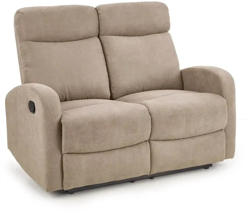 Sofa tapicerowana dwuosobowa OSLO 2S z funkcją relax beżowa