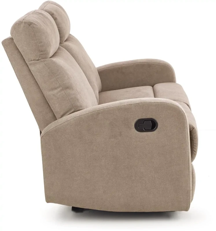 Sofa tapicerowana dwuosobowa OSLO 2S z funkcją relax beżowa