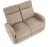 Sofa tapicerowana dwuosobowa OSLO 2S z funkcją relax beżowa