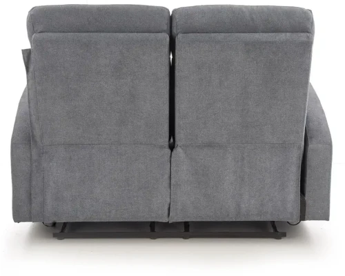 Sofa Oslo 2S podwójna z podnóżkiem ciemny popiel